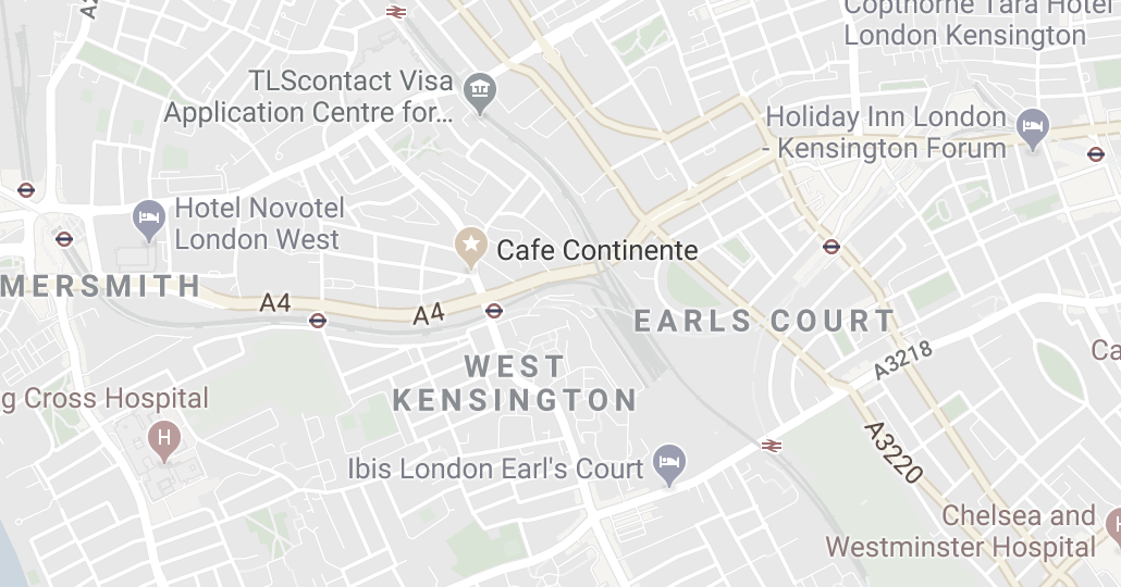 Map to Café Continenté